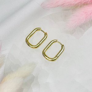 Швензы серьги"Конго" позолоченные