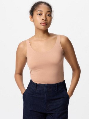 UNIQLO - тоненький топ Airism - 02 LIGHTGRAY