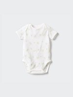 UNIQLO - хлопковое боди с принтом от Joy of Print - 01 OFFWHITE
