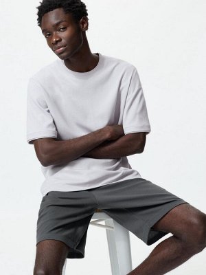 UNIQLO AIRism - хлопковый домашний комплект с короткими рукавами - 03 GRAY
