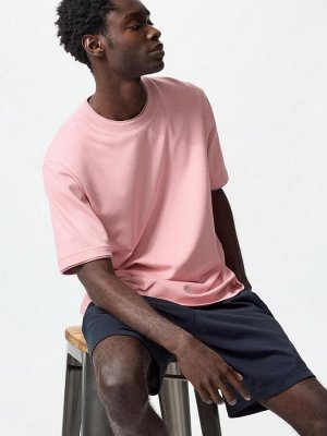 UNIQLO AIRism - хлопковый домашний комплект с короткими рукавами - 12 PINK