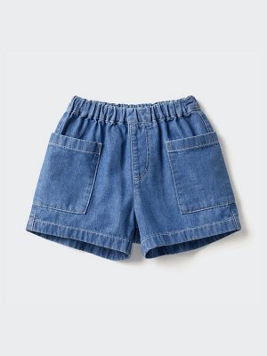 UNIQLO - джинсовые легкие шорты для детей - 65 BLUE