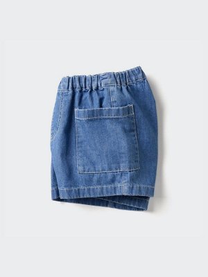 UNIQLO - джинсовые легкие шорты для детей - 65 BLUE