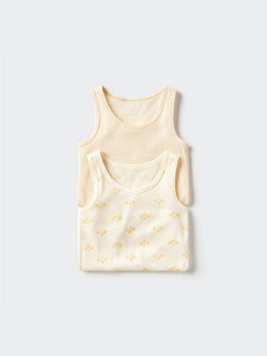 UNIQLO - комплект из двух сетчатых маек с принтом от Joy of Print - 40 CREAM