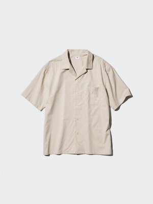 UNIQLO - рубашка с открытым воротником - 57 OLIVE