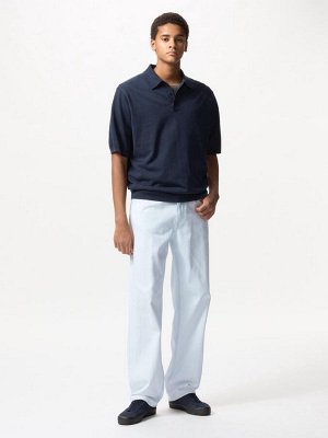 UNIQLO - широкие джинсы с прямым силуэтом увеличенной длины - 60 LIGHTBLUE
