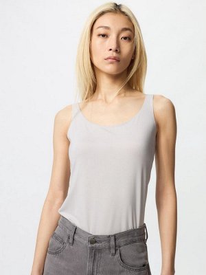 UNIQLO - тоненький топ Airism - 02 LIGHTGRAY