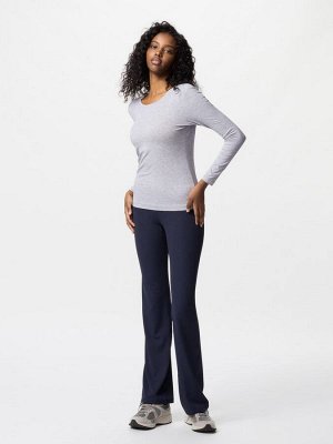 UNIQLO AIRism - лонгслив с круглым вырезом - 03 GRAY