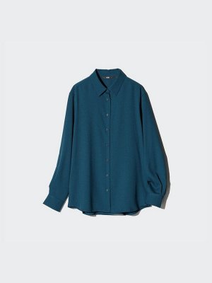 UNIQLO - блузка классического кроя из искусственного шелка