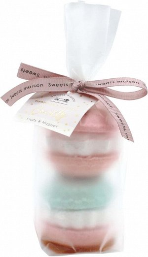 Sweets Maison Macaron Fizz Coatly Bath Salt - набор из бомбочек для ванны, с разными ароматами