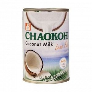 Молоко кокосовое лайт, ж/б, chaokoh, 400мл