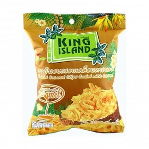 Кокосовые чипсы с карамелью king island 40г