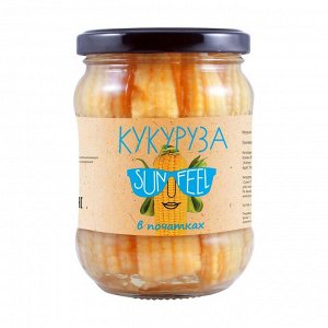 Кукуруза мини початки SUNFEEL консервир. 1/340гр 1/12 ст/б