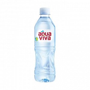 Вода минеральная негазированная, пластик, aqua viva, 500мл