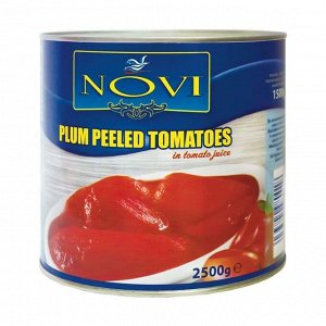Томаты очищенные целые в томатном соке, ж/б, Pelati Novi, 2,5кг
