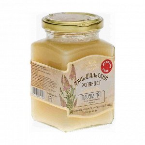 Мёд натуральный тянь-шанский эспарцет, стекл. б., лесные угодья, 320г