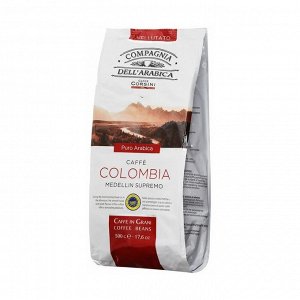 Кофе в зернах colombia medellin supremo, compagnia dell'arabica, 500г