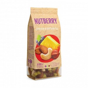 Смесь орехи и фрукты, nutberry (нутбери) 100г