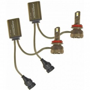 Лампа светодиодная Avantech LED Bulbs H8 (PGJ19-1, T11), 12В, 45Вт, 6500К, комплект 2 шт, арт. ALB0845W