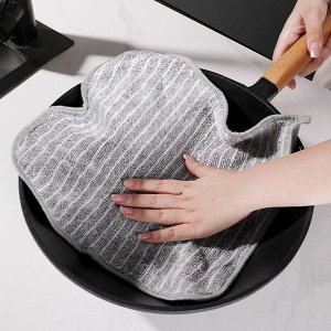 Бамбуковая кухонная салфетка из микрофибры, 25*25см (набор 6 шт)