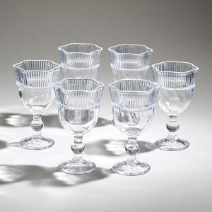 Элегантный набор бокалов для вина "Crystal Pearl" - 6 штук, 310 мл, высота 16,5 см, 1 шт.