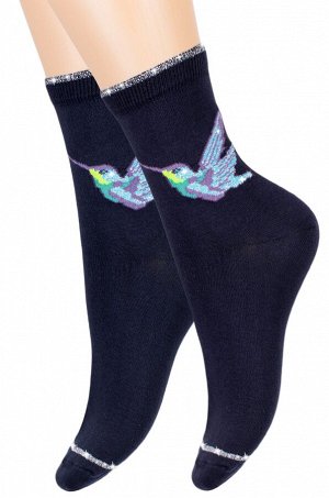 Женские носки с отделкой из люрекса