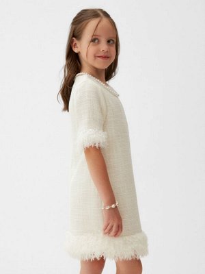 Платье нарядное детское MINAKU: PartyDress цвет белый.