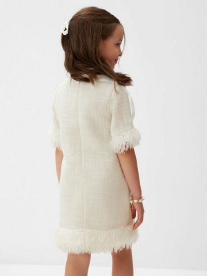 Платье нарядное детское MINAKU: PartyDress цвет белый.