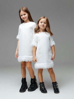 Платье нарядное детское MINAKU: PartyDress цвет белый.