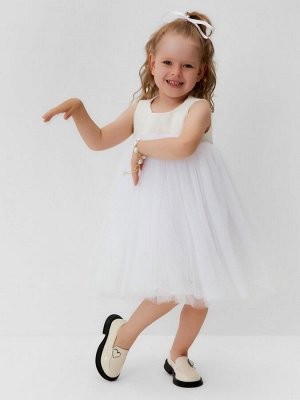 Платье нарядное детское MINAKU: PartyDress цвет белый.