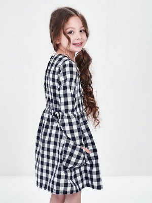 Платье (98-116см) UD 6763-2(2) клетка