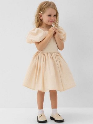 Платье нарядное детское MINAKU: PartyDress, цвет молочный.