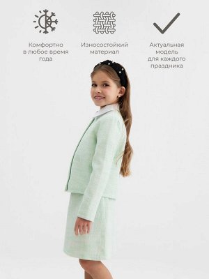 Жакет для девочки, MINAKU :Party Dress, цвет зеленый.