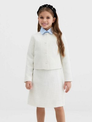 Жакет для девочки, MINAKU :Party Dress, цвет белый.