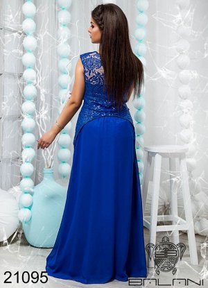 Шикарное вечернее платье в пол - 21095