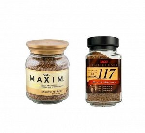 Кофе растворимый AGF Maxim и UCC The Blend 117 [80+90 г, Япония]