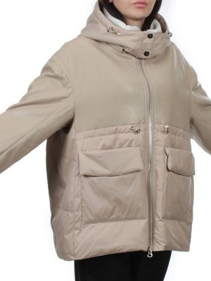 H24-210 BEIGE Куртка демисезонная женская (100 гр. холлофайбер)