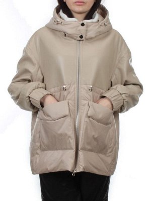 H24-210 BEIGE Куртка демисезонная женская (100 гр. холлофайбер)