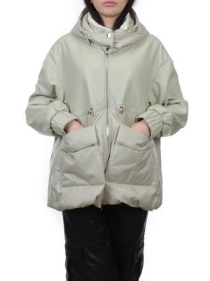 H24-210 LT. OLIVE Куртка демисезонная женская (100 гр. холлофайбер)