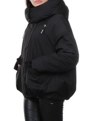 H24-816 BLACK Куртка зимняя женская (150 гр. холлофайбер)