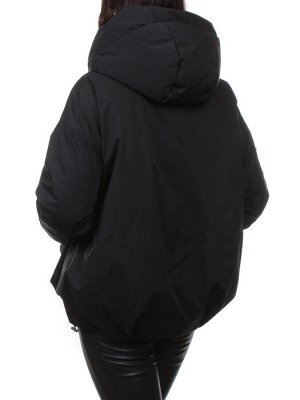 H24-816 BLACK Куртка зимняя женская (150 гр. холлофайбер)