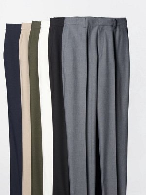 UNIQLO - зауженные элегантные брюки длина 71 см - 69 NAVY