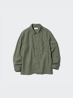 UNIQLO - унисекс рубашка с внешним карманом