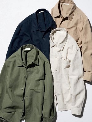 UNIQLO - унисекс рубашка с внешним карманом