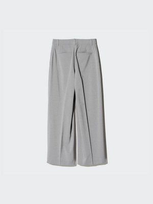 UNIQLO - классические широкие брюки свободного кроя - 03 GRAY
