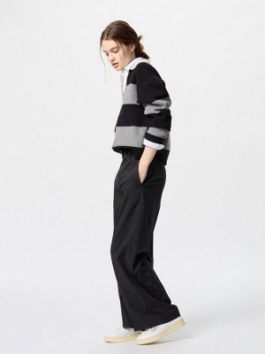 UNIQLO - классические широкие брюки свободного кроя - 09 BLACK