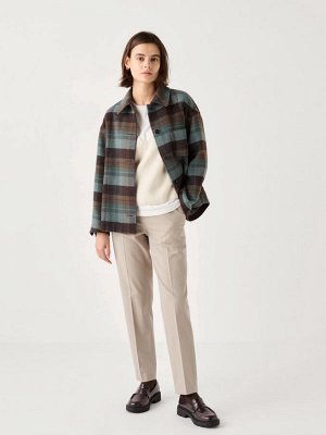 UNIQLO - зауженные элегантные брюки длина 71 см - 37 BROWN