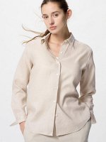 UNIQLO - льняная рубашка премиум-класса - 30 NATURAL