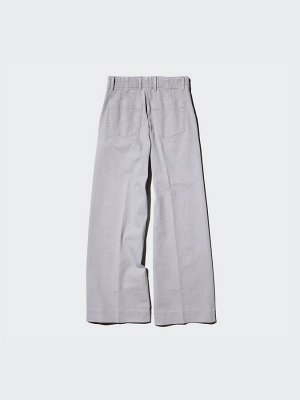 UNIQLO - широкие джинсы на эластичной талии, увеличенная длина