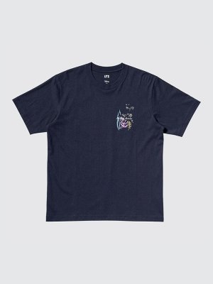 UNIQLO UT - хлопковая футболка с принтом Микки - 69 NAVY